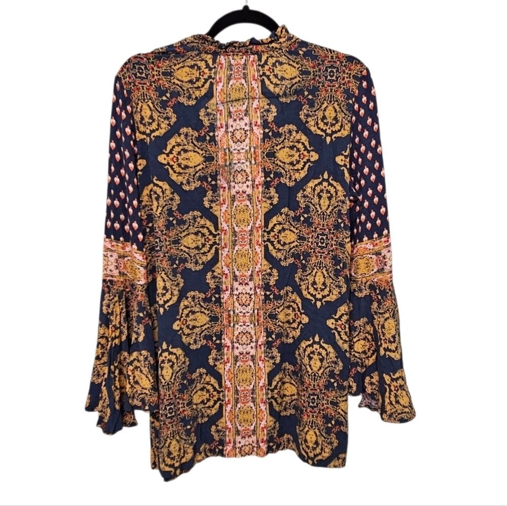 Free People Magic Mystery Tunic Navy Multicolor Size Small - Picture 3 of 10